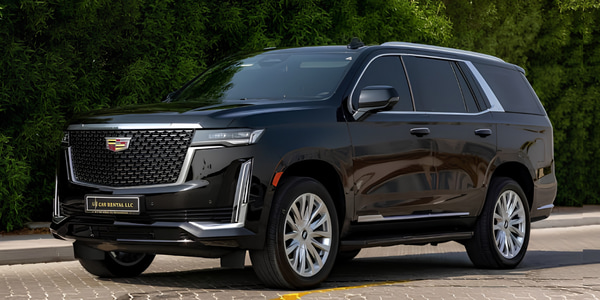 Black GMC Yukon luxury transportation vehicle