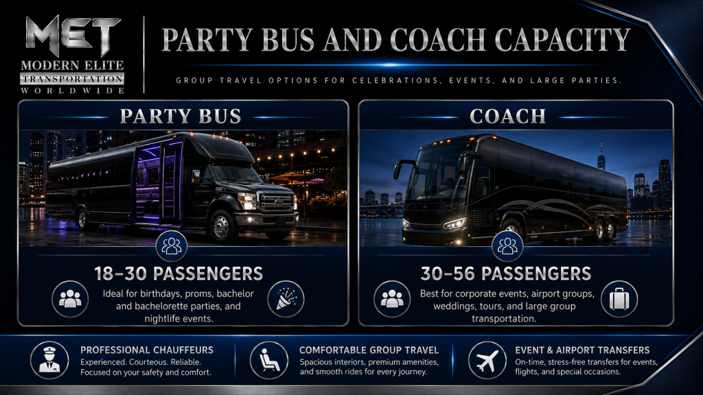party bus and coach bus