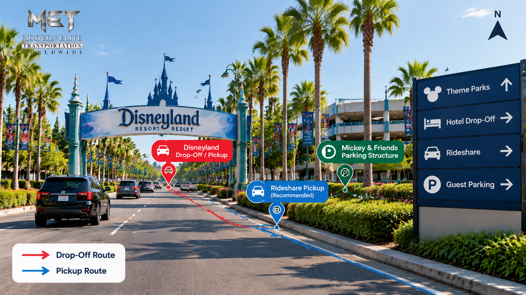 route to disneyland